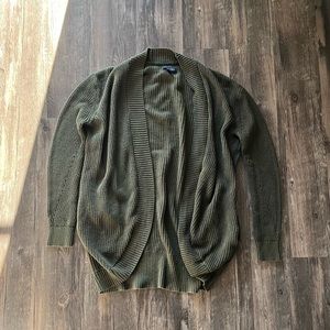 American Eagle Knit Olive Green Cardigan